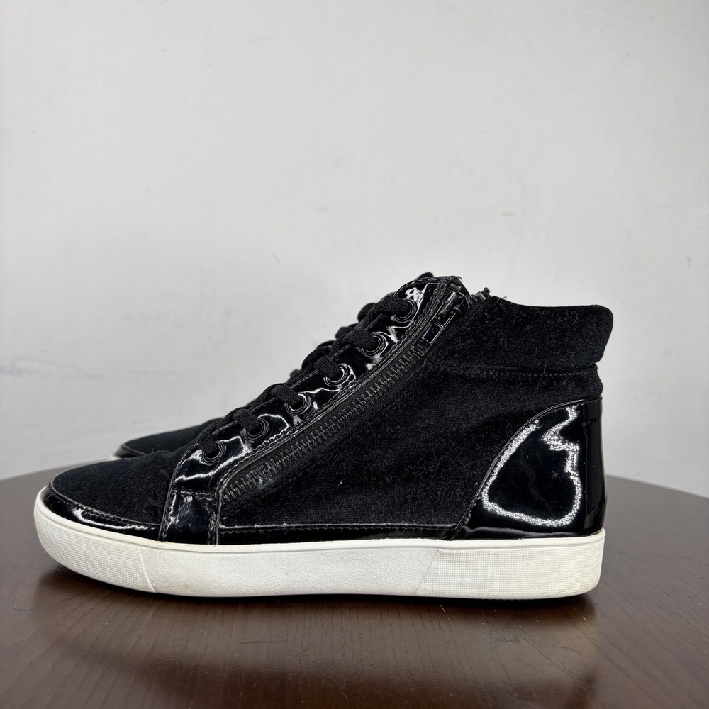 Naturalizer Providence 2 Sneakers Women's 7.5M Black High Top Chelsea Bootie Zip